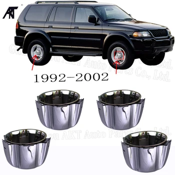 

4 Wheel Center Hub Cap Covers for Mitsubishi Montero Sport Pajero w/ RETENTION RINGS MB816581 1992-2002