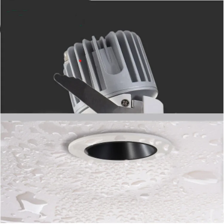 Led ajustável spot downlights à prova dip65 água ip65 lâmpada teto recessed 9w 15 tensão de segurança regulável para barco para banheiro
