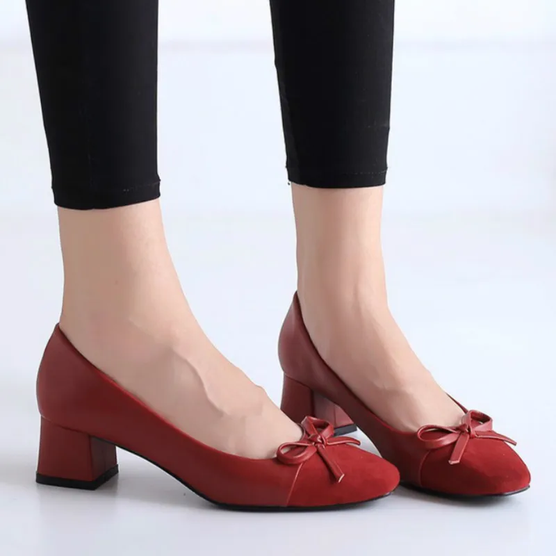 

Fashion Spring Woman Dress Sweet Shoes OL Office Bead High Heels Pointed Toe Pumps Ladies Shoes Women Zapatos Mujer U14-21