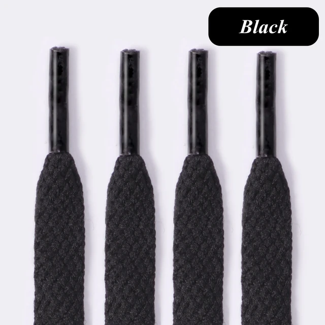 36colors Flat Shoelaces Air Force Sneakers Shoelace Canvas Shoes Basketball Shoes laces Black White Color Shoes Accessories black