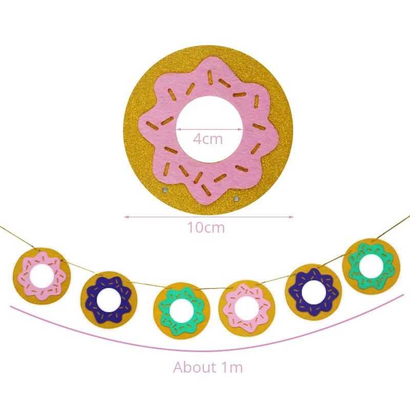 Joy-Enlife пончик баннер бумажный стаканчик салфетки тарелки с днем рождения Юбилей ребенок душ конфеты украшение для бара и вечеринки пончик Вечерние