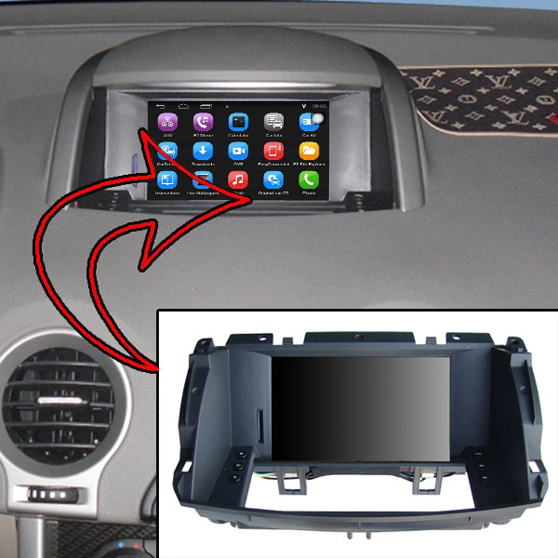 Автомобильный видеоплеер 6 2 дюйма Android 7 1 GPS навигация для Renault Koleos 2009 2014 Wi Fi Bluetooth