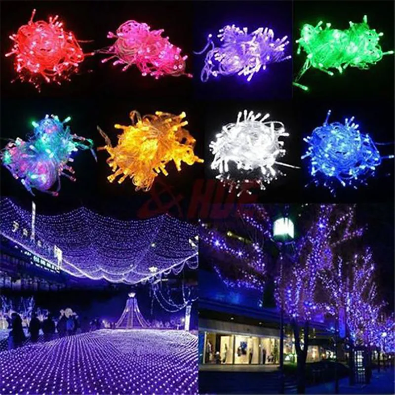 1.5mx1.5m Fairy String Lights 96 LEDs Net Mesh Christmas Wedding Party Light with 8 Function Controller | Лампы и освещение