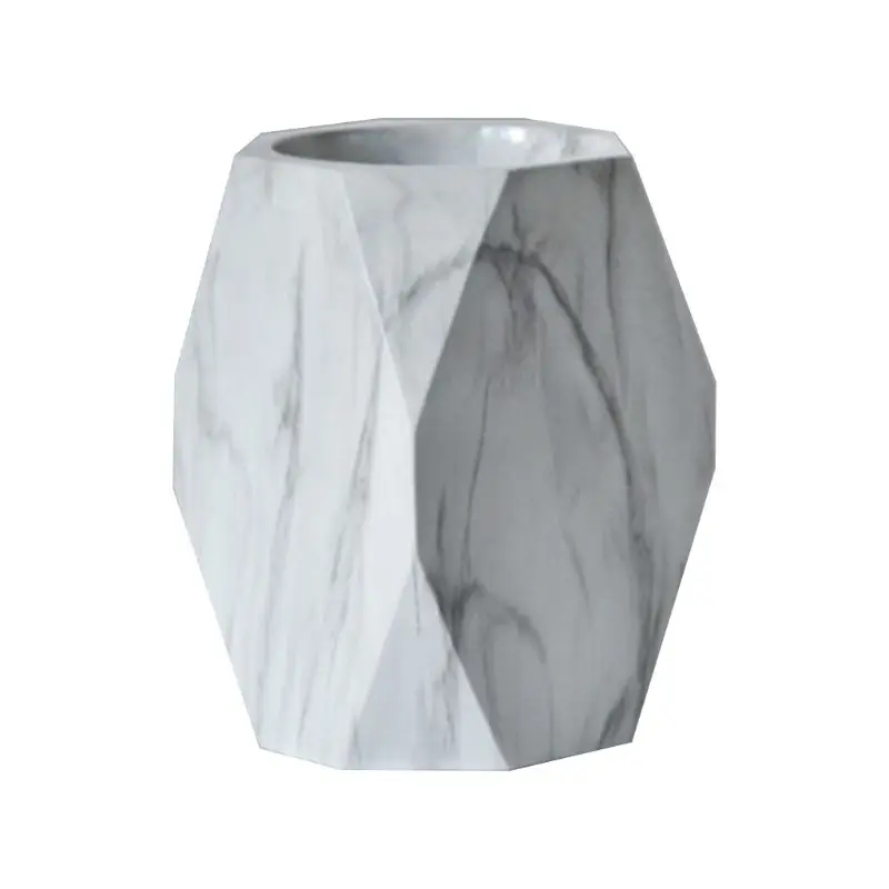 

Nordic Marble Desk Pens Pencil Holder Case Makeup Brush Storage Box Organizer AXYF