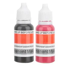 Микроблейдинг, пигмент, профессиональная линия для глаз, бровей, тату, чернила, Длительное Действие, быстрая окраска, пигмент для татуировки, 15 мл, краска для татуировки