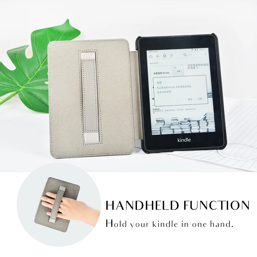 Роскошный кожаный чехол для Amazon kindle Paperwhite 4 Чехол PQ94WIF funda kindle paperwhite 4 чехол+ ремешок Подарочная пленка+ ручка