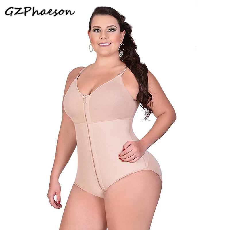 Thong Shapewear Plus Waist Trainer Zipper Full Body Shaper With Butt Lifter Corset Modeling Strap Control Slimming Bodysuit - Shapers - AliExpress