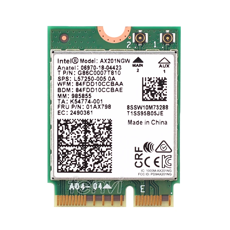 2 4 Гбит/с двухдиапазонный 802.11ax/ac Wi Fi 6 AX201 Bluetooth 5 0 беспроводной настольный адаптер