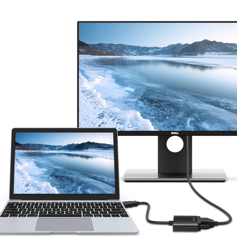 HDMI-compatible to VGA Adapter Cable Digital to Analog 1080P Video HDMI-compatible VGA Converter for HDTV PC Laptop Projector