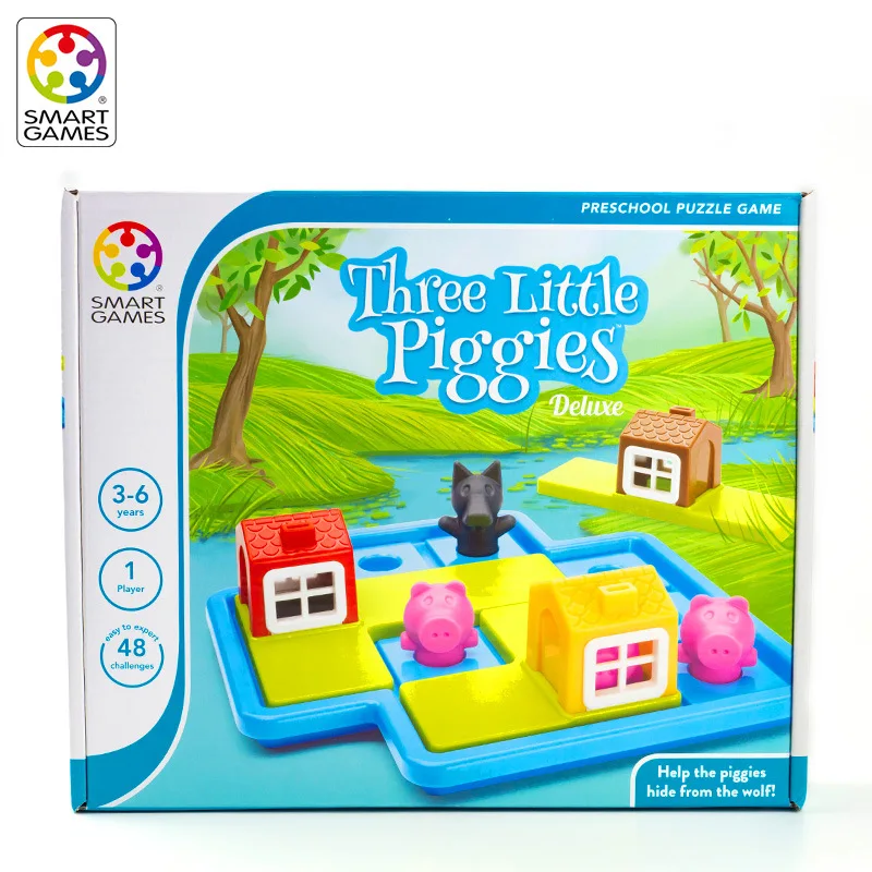 

Belgium Smart Games Three Little Pigs Children Board Game Toy Parent And Child Thinking Exercise 3-6-Year-Old
