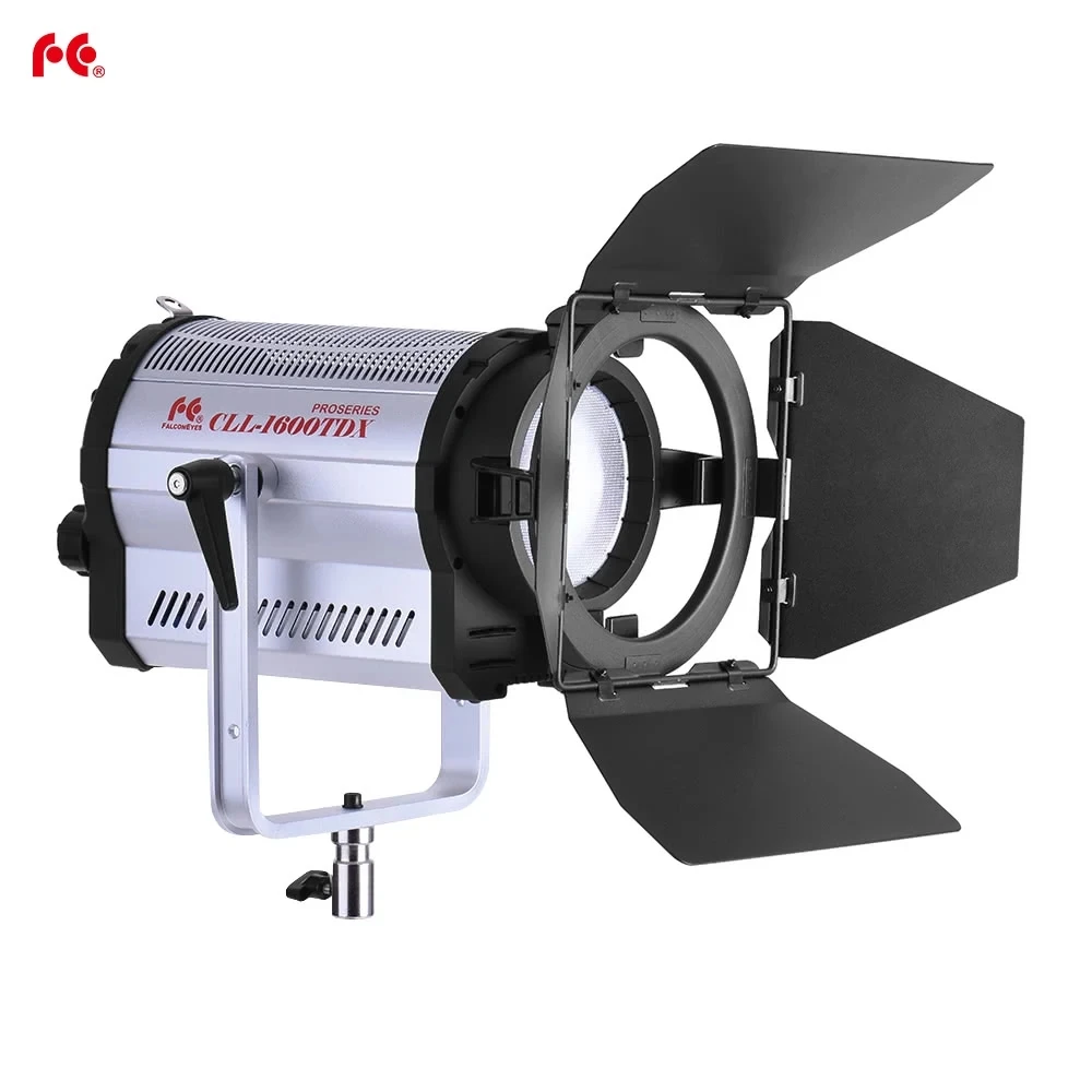 

FalconEyes CLL-1600TDX 160W Bi-Color 3000K-8000K LED SpotLight Photography Studio Light with Barn Door CRI95+ DMX 512 System