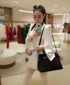 

2020 new crocodile grain leather platinum bag hand-held women's bag one shoulder slant span bagBBB15