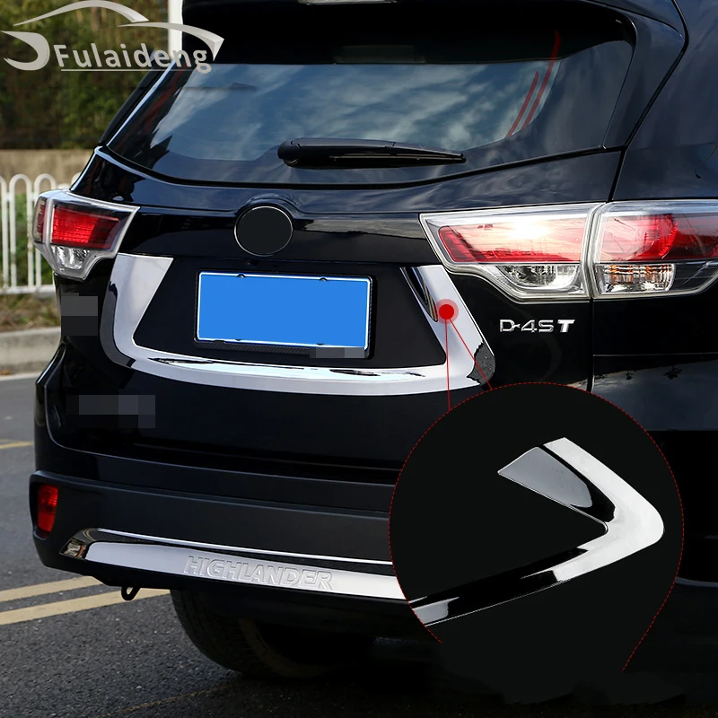 1 шт. для Toyota Highlander- ABS хром багажник задний номерной знак рамка Крышка отделка автомобиля стильный аксессуар