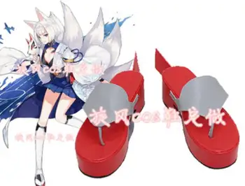 

Anime Azur Lane Kaga Cosplay Shoes Sandals Custom Made Any Size
