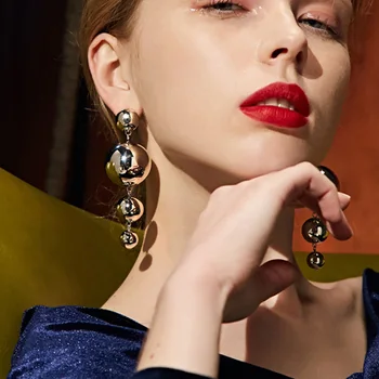 

Tassel Acrylic Statement Drop Earrings 2019 for Women Fashion Vintage Geometric Acrylic Dangle Hanging Big Earring Jewelry