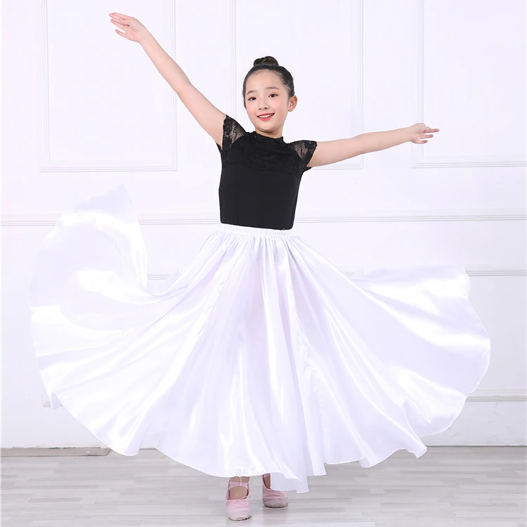 Color 9 Skirts Детская Flamengo Испания танцевальный костюм дети 360 градусов 10 цветов платье для фламенко для девочек Gypsy живота юбки коррида - Цвет: Color 9 Skirts