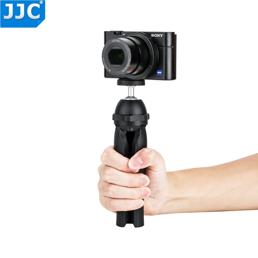 JJC мини настольный штатив с шаровой головкой с 1/"-20 гнездо рукоятка для камеры DSLR/беззеркальных светодиодный видео светильник Портативный телефон Камера Vlog штатив-Трипод