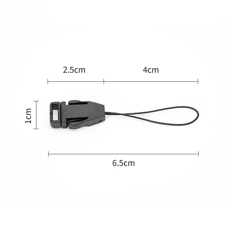 20-100Pcs Mini Black Plastic Buckle Lanyard Buckle Head DIY Hand-Woven Mobile Phone Chain Luggage Hardware Jewelry Accessories shoe lace buckles,lanyard connectors,plastic connectors,paracord accessories