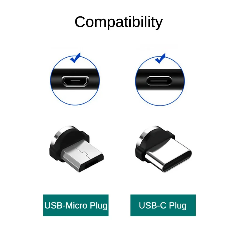 Круглый Магнитный Кабель адаптер для Samsung Galaxy S20 S10 S9 S8 S7 S6 Plus Ultra Note 10 9 8 5 Lite Micro USB Type