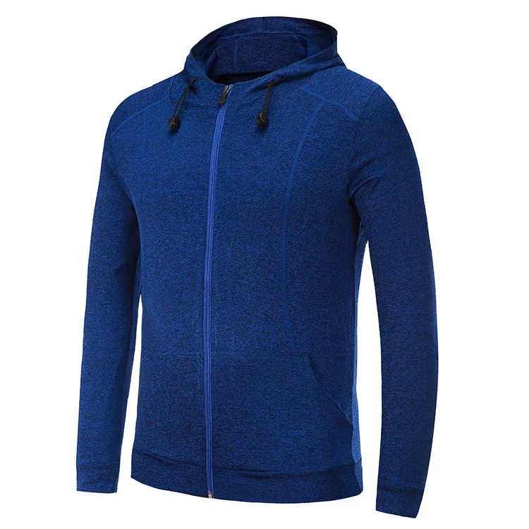 

[Micro] Spring And Autumn Long Sleeve Compressing Cloth Coat Men's Zipper lan qiu fu Running Sports Casual Tops