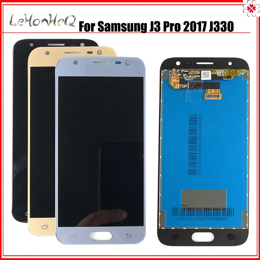 Оригинальный ЖК-дисплей Super AMOLED для Samsung Galaxy J3 2017 J330 J330F J330G с сенсорным экраном и