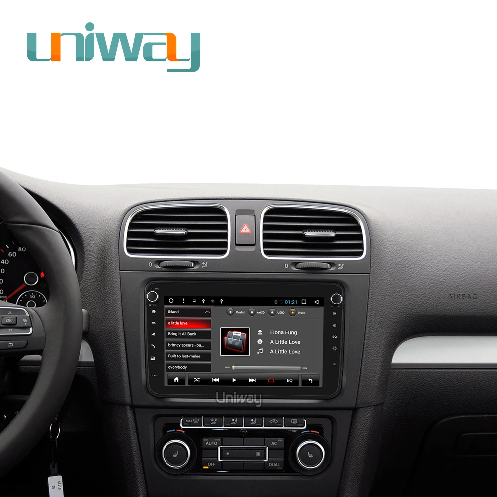 Uniway 8 &quot2 din android 1 автомобильный dvd для vw passat b6 b7 golf 5 6 tiguan polo octavia rapid fabia