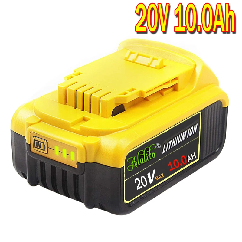 2020 оригинальный 10000 мАч 20V для Dewalt Мощность инструмент Батарея DCB180 DCB181 DCB182 DCB201 2