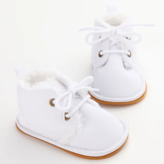 Snow Baby Booties Shoes Baby Boy Girl Shoes Crib Shoes Winter Warm Cotton Anti-slip Sole Newborn Toddler First Walkers Shoes 6