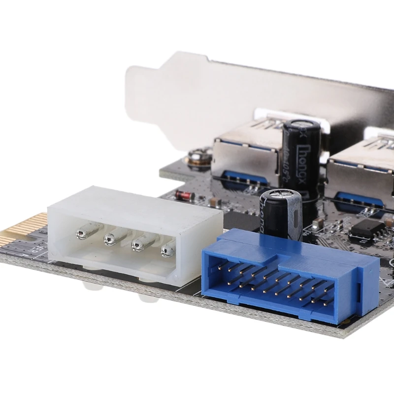 USB 3,0x2 PCI-E карта расширения внешний 19 pin PCI-E карта 4pin IDE разъем питания