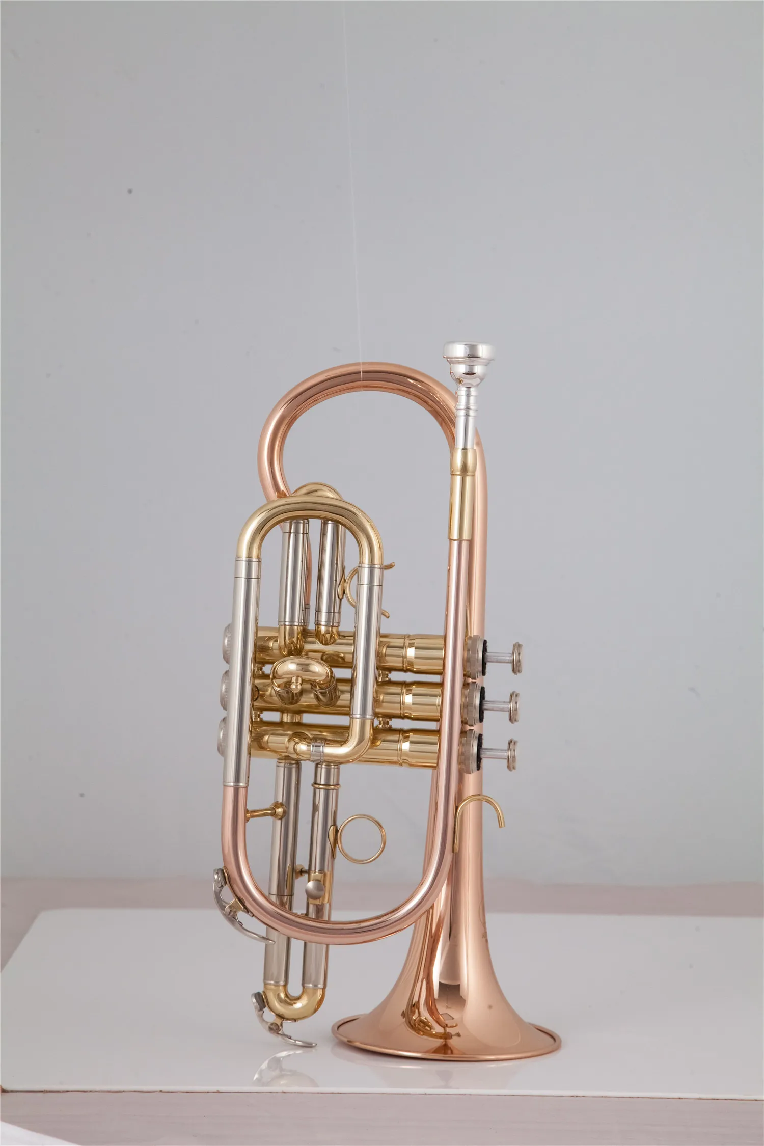 Professional Bach Bb Cornet Phosphorous copper trumpet with Carrying Case Gloves