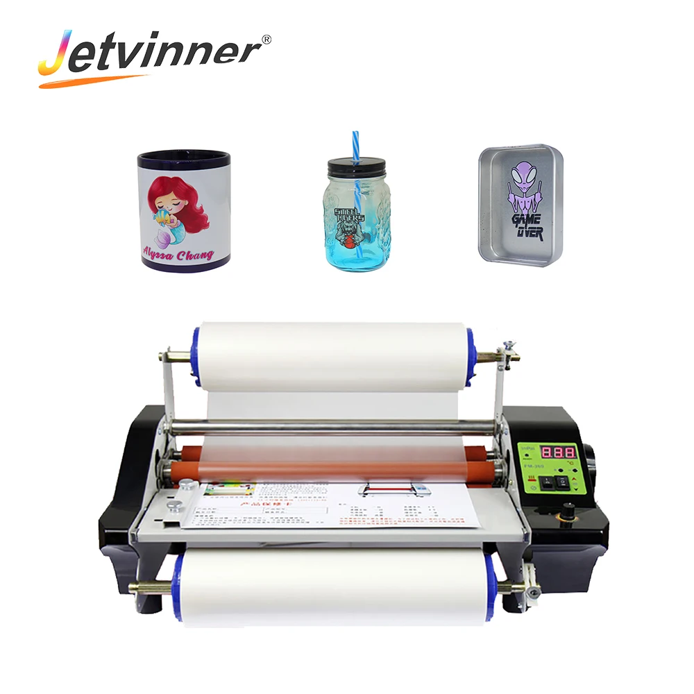 PROD 1005003264173380 Jetvinner New UV DTF Printer For Curve Surface
Phone Case Cup Metal Glass Bottle UV Transfer Film DTF Printing
Laminator