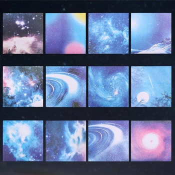 

15*15cm Starry Sky Background Pad Craft Papers Origami Greeting Cards Decor DIY Scrapbooking Card Photo Album Making 150sheets