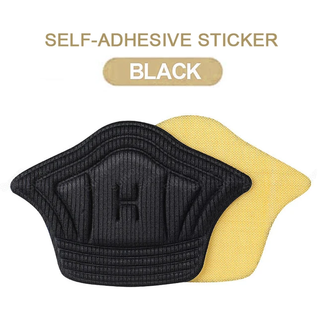 Sunvo Women Insoles for Sport Running Shoes Adjust Size Heel Liner Grips Protector Sticker Pain Relief Patch Foot Care Inserts Self-adhesive Black