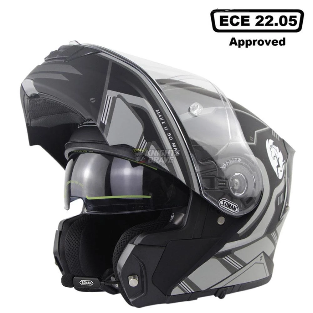 SOMAN Casco Moto hacia arriba Visor objetivo doble para motocicleta Casco cara completa Moto Motocross cascos hombres Capacete De Moto De CEPE|Cascos| - AliExpress