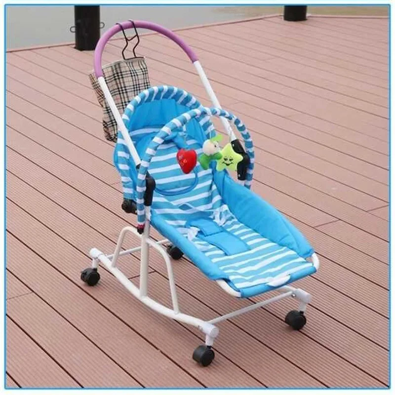 

Multi-function Newborn Baby Rocking Chair Cradle Baby Walker Stroller Baby Bouncer Chair Lounger Infant Swing Wheelchair 0-19 M