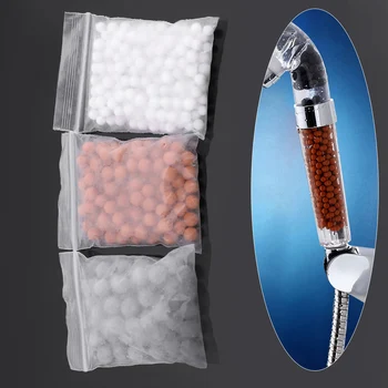 

Shower Head Replacement Beads Filter Energy Anion Mineralized Negative Ions Ceramic Balls Water Purification Bathroom Accessory