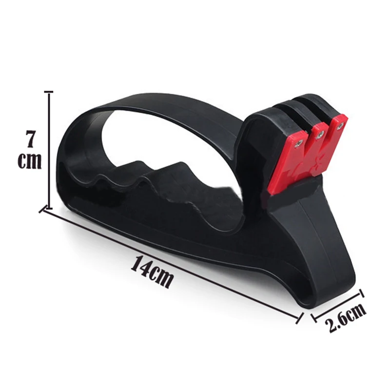 Knife Sharpene Kitchen Knives Sharpening Grindstone Grinder Stone Toolsr 3 Stages Steel Whetstone Tungsten Diamond& Ceramic - Цвет: G255403B
