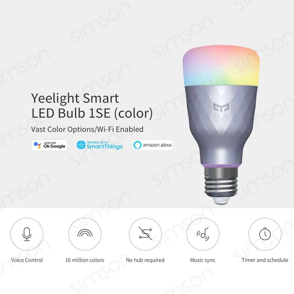 Yeelight Smart LED Bulb Smart Lamp 1S Colorful Lamp 800