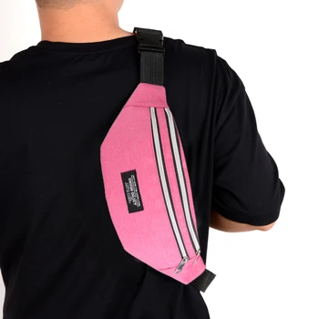 

Unisex Oxford Cloth Waist Belt Bag Sports Travel Chest Phone Fanny Zipper Pouch mini cloth bag sports fitness chest Purse