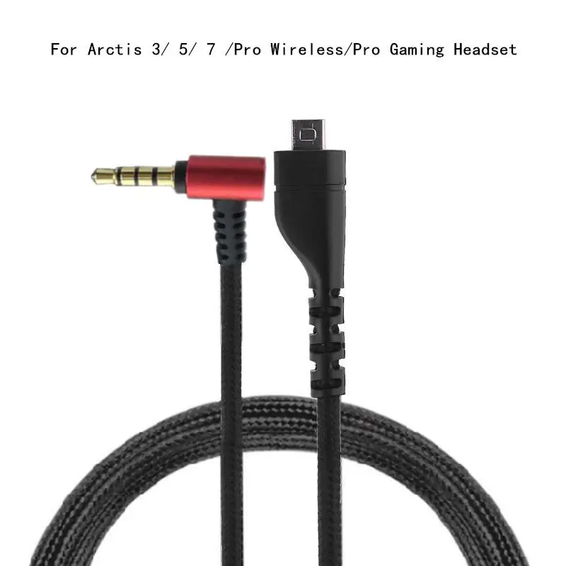 

Replacement 3.5mm Aux Line Earphone Cable for Arctis 3 5 7 Pro Gaming Headset Accessories Professional Headphone Cable