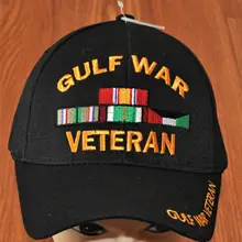 Печатная Новая Черная американская военная шляпа ветерана войны в Заливе бейсболка военно-морского флота