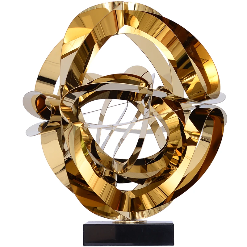 Modern Luxury Stainless Steel Floor Sculpture 6 Modern Luxury Stainless Steel Floor Sculpture 6