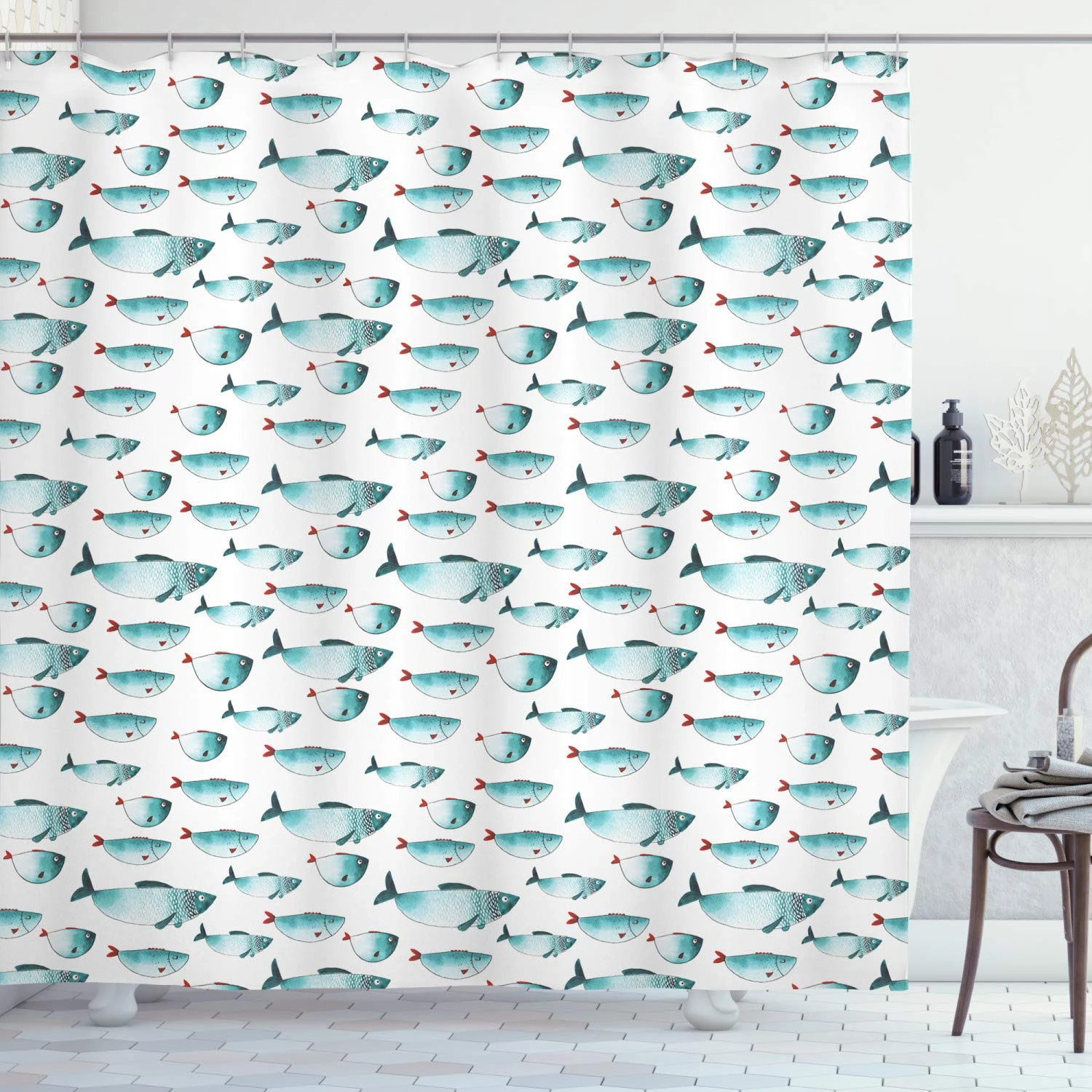 Koi Fish Shower Curtain Regular Different Sized Japanese Koi Fish Patterns Ocean Marine Underwater Theme Bathroom Decor Set Shower Curtains Aliexpress