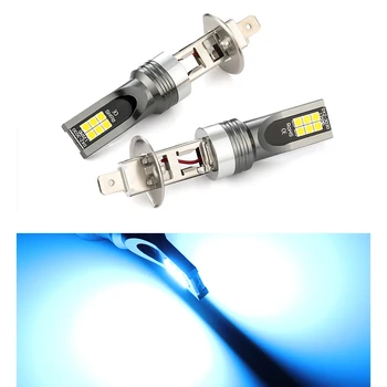 

2pcs DC12-24V H1 H3 H4 H7 H11 9005 9006 Car CSP LED Fog Headlight Bulb 20000LM 3000K 8000K blue yellow