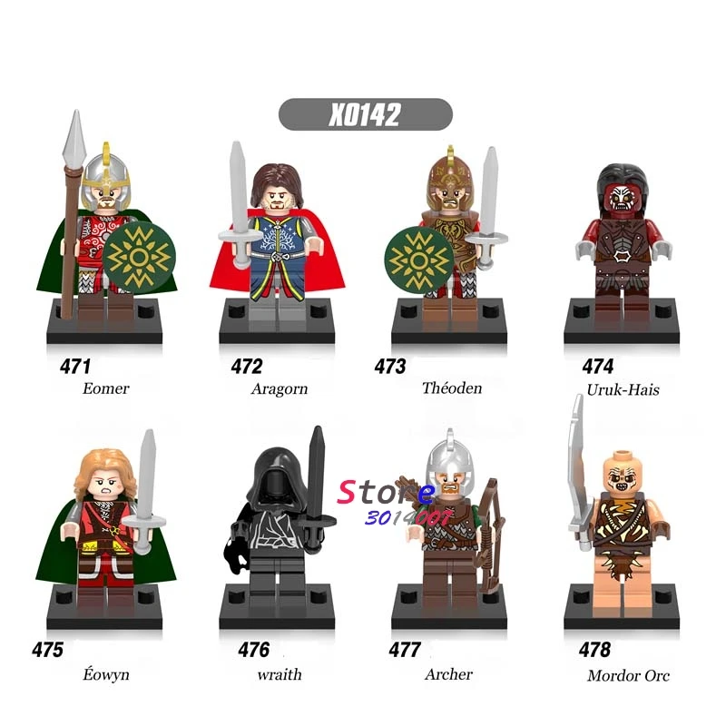 10Set-x0142 10 комплектов, Волшебная серия из фильма " Властелин колец", Игра престолов, строительные блоки, Игрушечная модель, кубики для детей - Цвет: 10Set-x0142