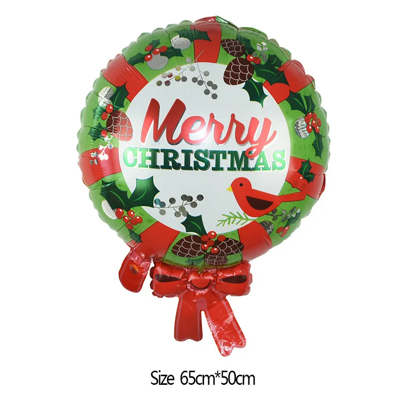 Cartoon Santa Claus Xmas Tree Elk Snowman Helium Foil Balloon For New Year Merry Christmas Party Decoration Xmas Kids Favor Toys - Color: B19