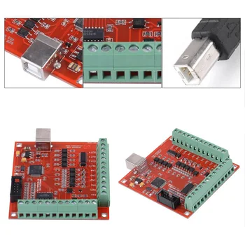 

MACH3 Interface Driver Board 4-Axis 8x7.7 cm 24V DC For servo/stepping motor