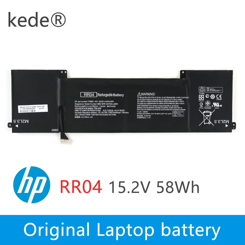 Kede 15 2 V 58Wh оригинальный RR04 ноутбук Батарея для hp двумя способами женские 15-5014TX