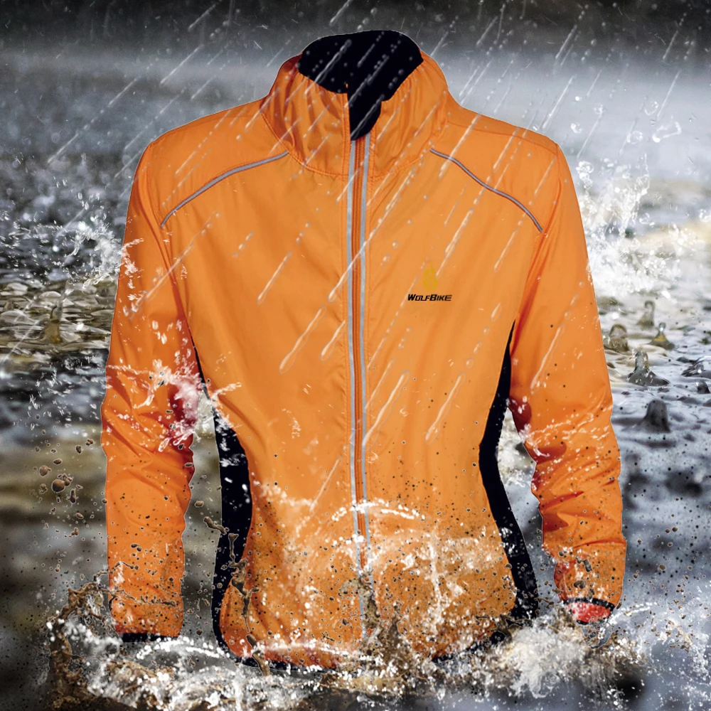 Cycling Jacket Cycling Clothes Waterproof Cycling Coat Mens Windproof Road Bike Cycle Clothing Long Sleeve Jersey Wind Rain Jackets