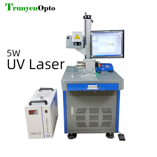 3W 5w Glass Wine Bottle Crystal Laser Etching Machine Plastic Uv Laser  Marking Machine